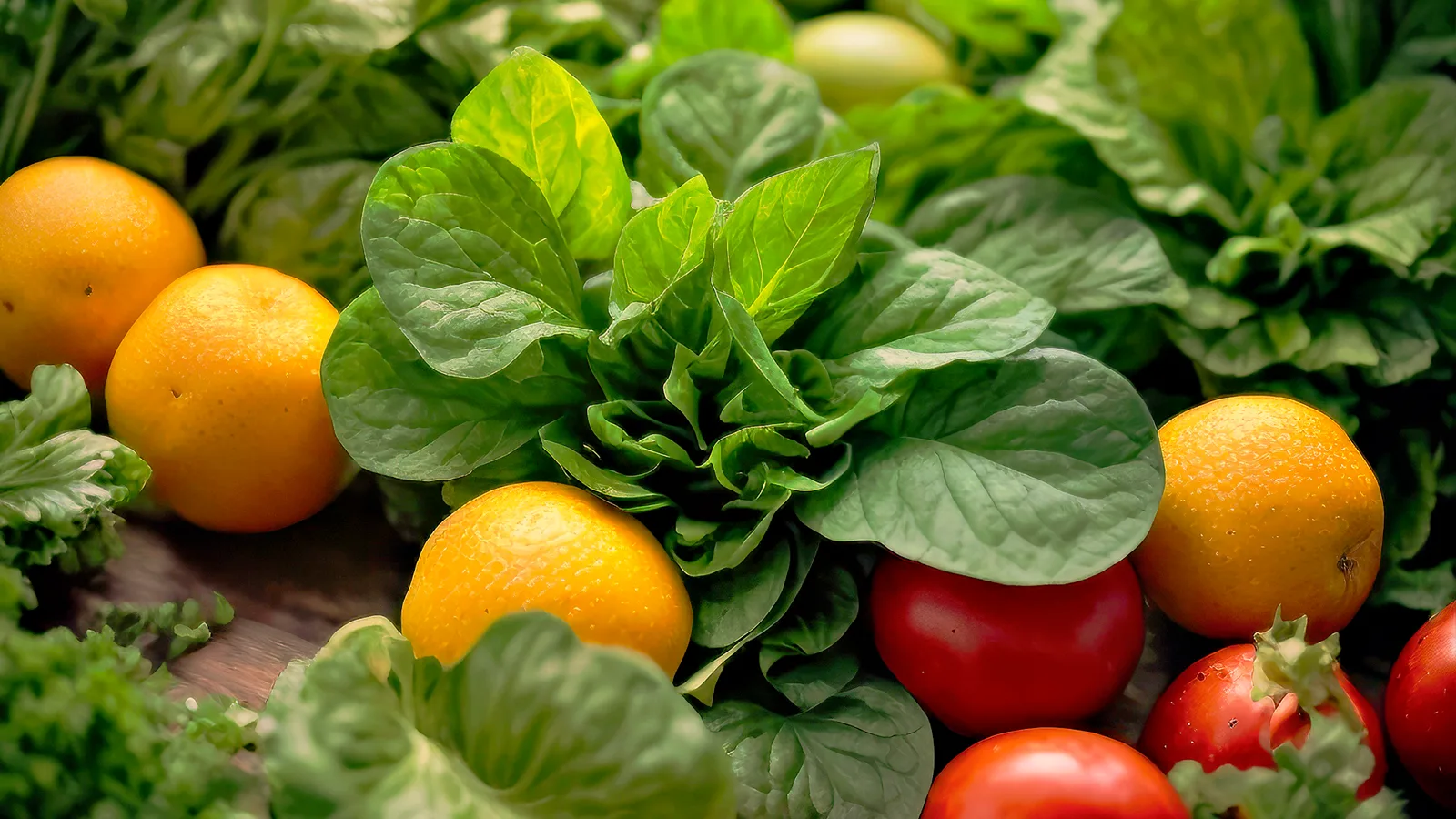Fresh produce selected for custom preparation